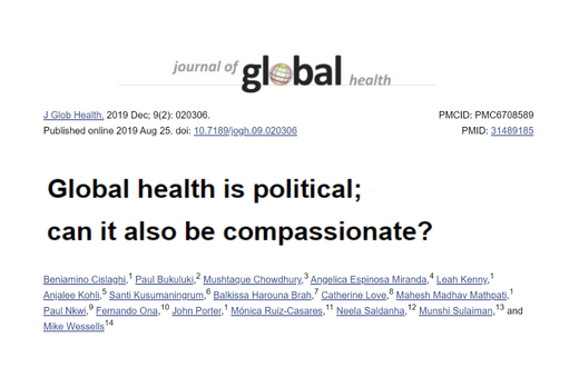 Global health is political; can it also be compassionate?