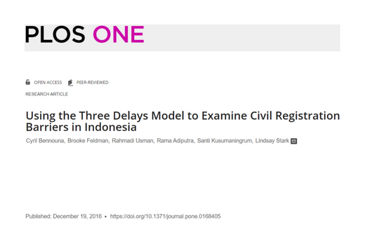 Using the Three Delays Model to Examine Civil Registration Barriers in Indonesia